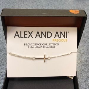 Alex and Ani Sterling Silver Cross bracelet